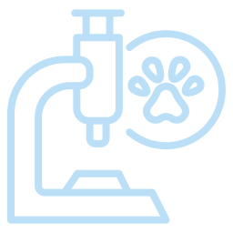 In-house laboratory icon for on-site veterinary blood work and diagnostic testing