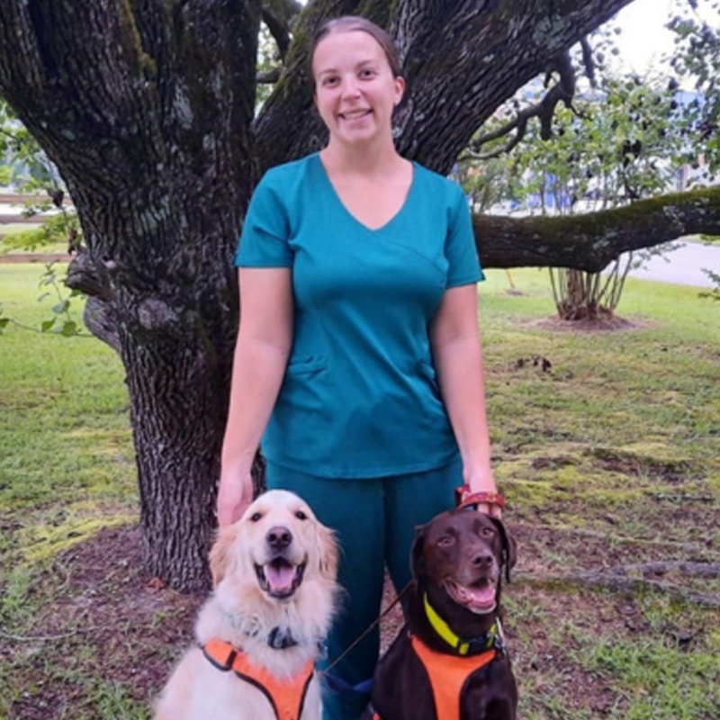 Nicole Murphy, veterinary team member at Indian Creek Veterinary Hospital